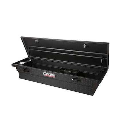 Dee Zee -BKTX/TB RED SERIES PULL HANDLE SINGLE LID FULL SIZE (LOW TEXT BLACK) DZ10170LTB